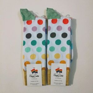 Happy Socks rainbow dots glitter gay pride NWT